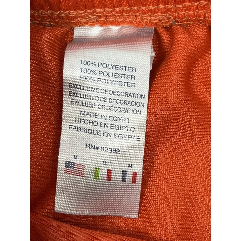 Champion‎ Shorts Youth Sz M Orange Mesh Athletic Elastic Waist Pockets